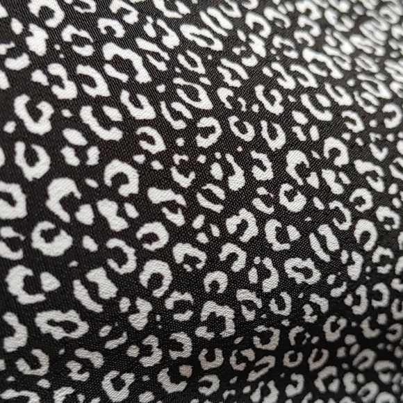 Women's Addition Elle Black & White Cheetah Print Kimono Style Jacket 1X/2X - Picture 2 of 8